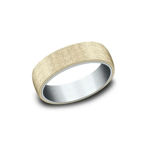 14K Yellow And White Gold Band Miner's North Jewelers Traverse City, MI