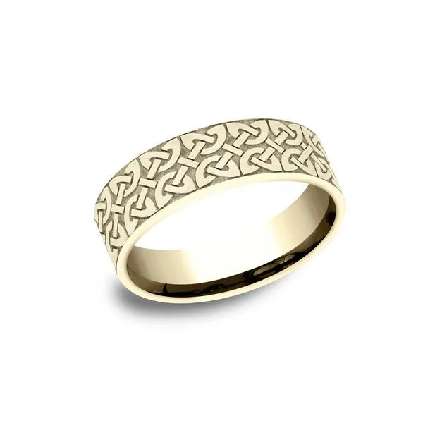 14K Yellow Gold Carved Band Miner's North Jewelers Traverse City, MI