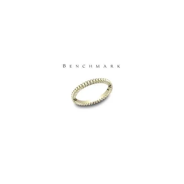 14K Yellow Gold Gear Cut Band Miner's North Jewelers Traverse City, MI