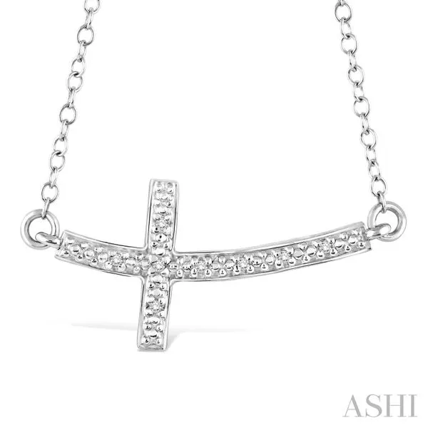 Cross Round Cut Pendant in Sterling Silver Miner's North Jewelers Traverse City, MI