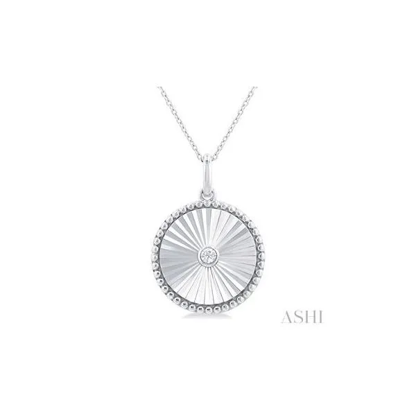 Oval Round Cut Pendant in Sterling Silver Miner's North Jewelers Traverse City, MI