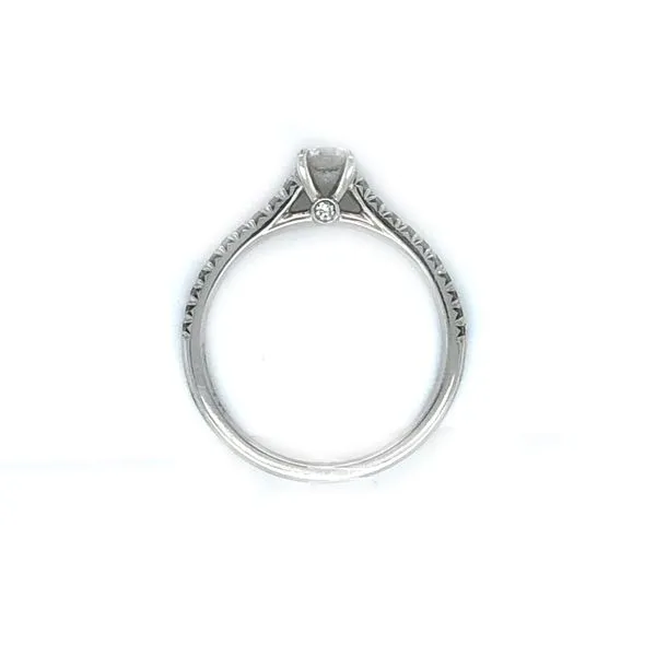 14K White Gold Estate Diamond Engagement Ring Image 2 Minor Jewelry Inc. Nashville, TN
