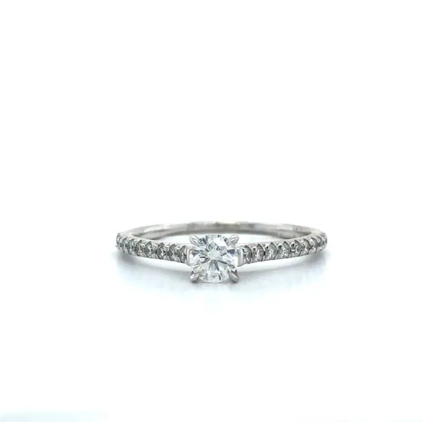 14K White Gold Estate Diamond Engagement Ring similar item image