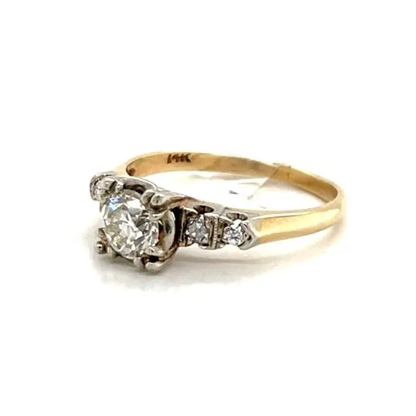 14K Yellow Gold Estate Diamond Engagement Ring