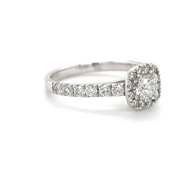 14K White Gold Diamond Engagement Ring Image 3 Minor Jewelry Inc. Nashville, TN