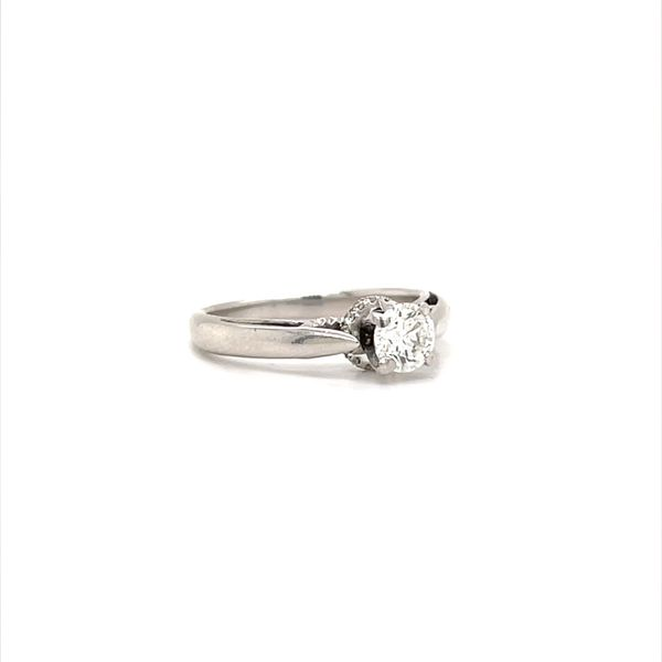 14K White Gold Estate Diamond Engagement Ring Image 2 Minor Jewelry Inc. Nashville, TN