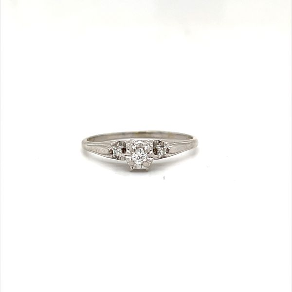 14K White Gold Estate Diamond Engagement Ring Minor Jewelry Inc. Nashville, TN