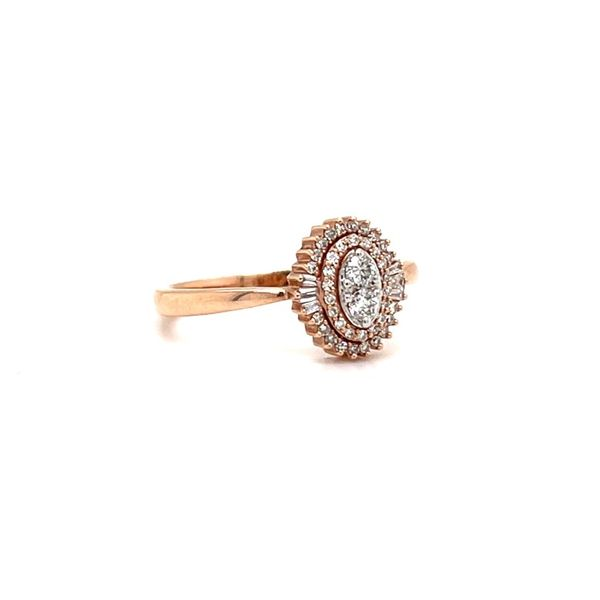 10K Rose Gold Diamond Double Halo Engagement Ring Image 2 Minor Jewelry Inc. Nashville, TN
