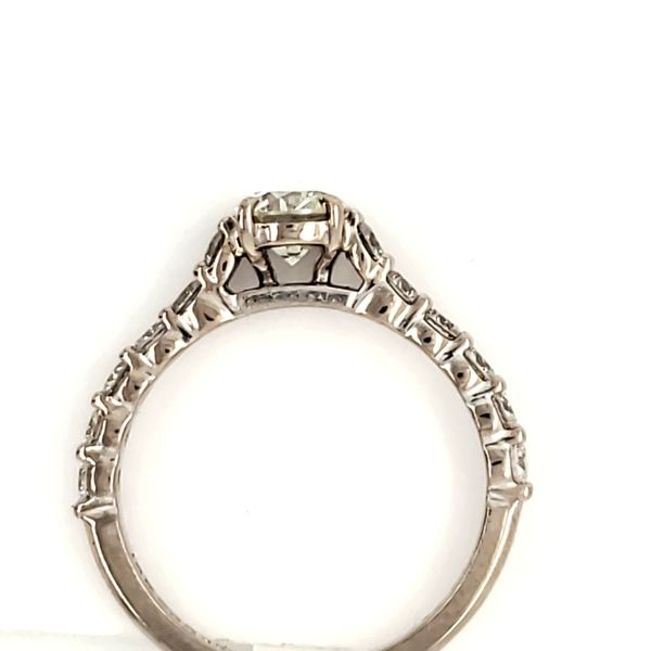 18K White Gold Estate Diamond Engagement Ring Image 3 Minor Jewelry Inc. Nashville, TN