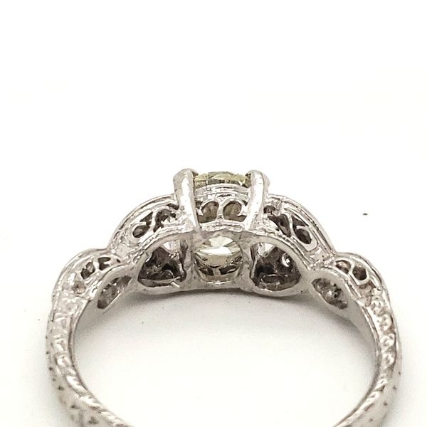 Platinum Estate Diamond Engagement Ring Image 4 Minor Jewelry Inc. Nashville, TN