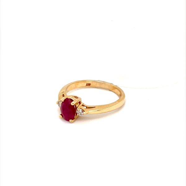 14K Yellow Gold Estate Ruby and Diamond Ring Image 2 Minor Jewelry Inc. Nashville, TN