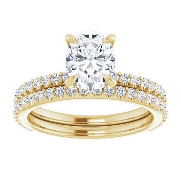 14K Yellow Gold Semi-Set Engagement Ring Mounting Image 5 Minor Jewelry Inc. Nashville, TN
