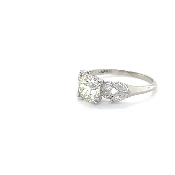 Platinum Estate Diamond Enagement Ring Image 3 Minor Jewelry Inc. Nashville, TN