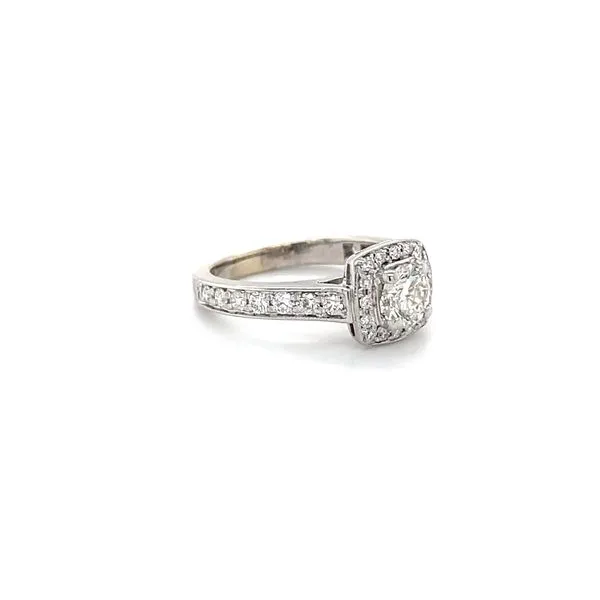 14K White Gold Diamond Engagement Ring Image 3 Minor Jewelry Inc. Nashville, TN