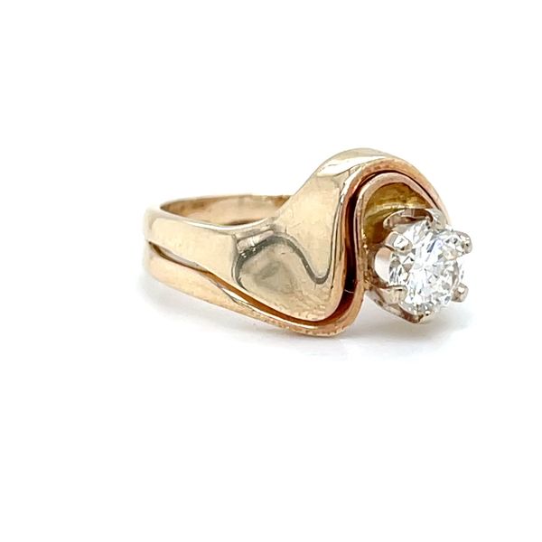 14K Yellow Gold Estate Mined Diamond Solitaire Engagement Ring Image 2 Minor Jewelry Inc. Nashville, TN