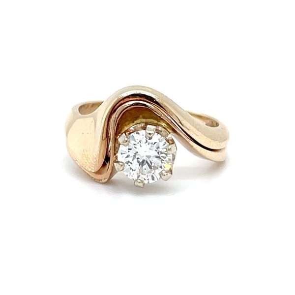 14K Yellow Gold Estate Mined Diamond Solitaire Engagement Ring Minor Jewelry Inc. Nashville, TN
