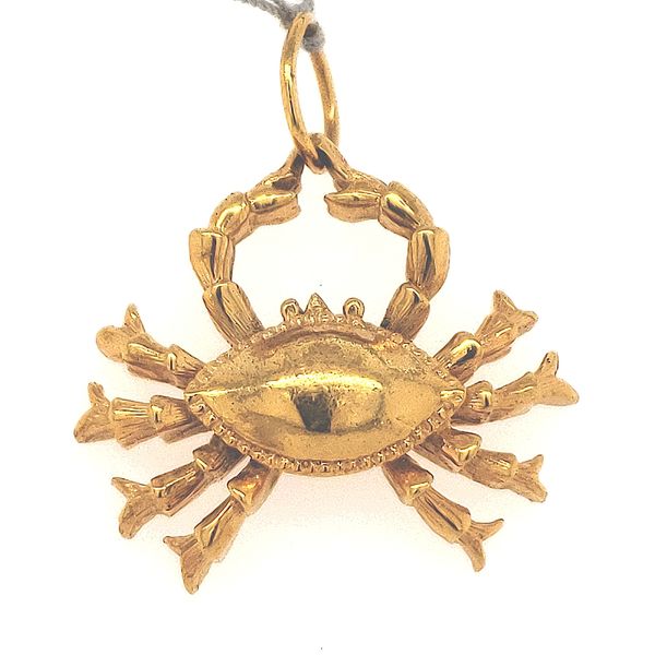14K Yellow Gold Crab Charm 10gm Minor Jewelry Inc. Nashville, TN