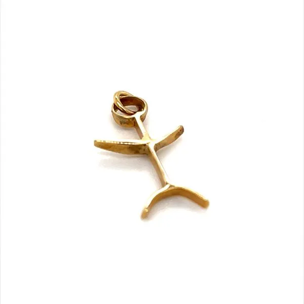 10K Yellow Gold Stick Figure Charm Image 2 Minor Jewelry Inc. Nashville, TN