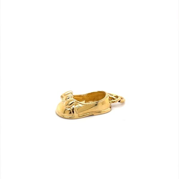 14K Yellow Gold Estate Flat Baby Shoe with Bow Charm Minor Jewelry Inc. Nashville, TN