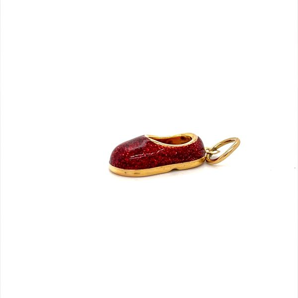 14K Yellow Gold Estate Red Enamel Shoe Charm Minor Jewelry Inc. Nashville, TN