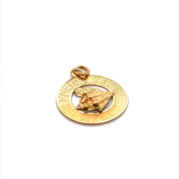 14K Yellow Gold Florida Keys Seashell Charm Image 2 Minor Jewelry Inc. Nashville, TN