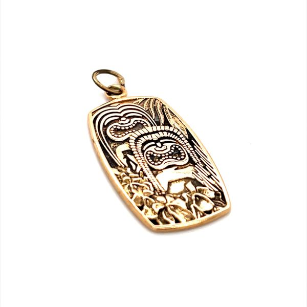 10K Yellow Gold Estate Tiki Charm Image 2 Minor Jewelry Inc. Nashville, TN