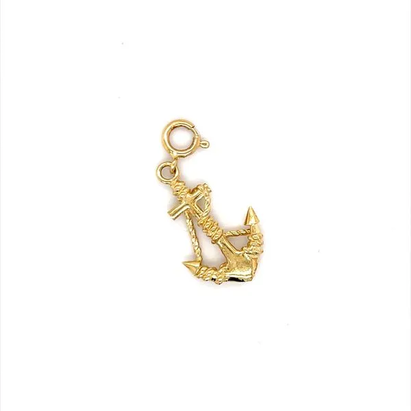 14K Yellow Gold Estate Anchor Charm with Spring Ring Minor Jewelry Inc. Nashville, TN