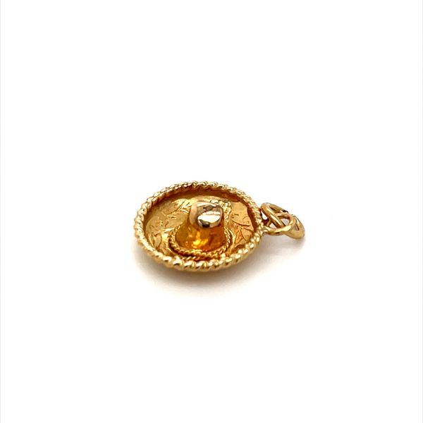 14K Yellow Gold Sombrero with Jump Ring Image 2 Minor Jewelry Inc. Nashville, TN