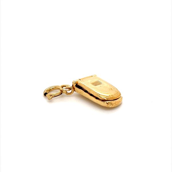 14K Yellow Gold Flip Phone Charm with Spring Ring Minor Jewelry Inc. Nashville, TN