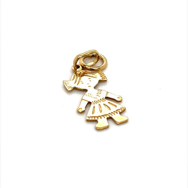 14K Yellow Gold Girl Charm with Spring Ring Minor Jewelry Inc. Nashville, TN