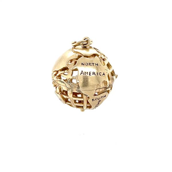 14K Yellow Gold Estate Globe Pendant Minor Jewelry Inc. Nashville, TN