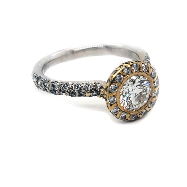 18K White Gold Estate Diamond Engagement Ring Image 2 Minor Jewelry Inc. Nashville, TN