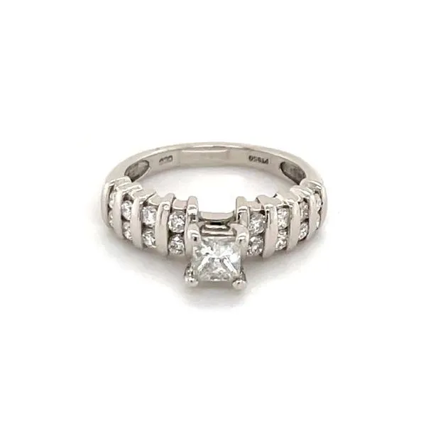 Platinum Estate Diamond Accent Engagement Ring Minor Jewelry Inc. Nashville, TN