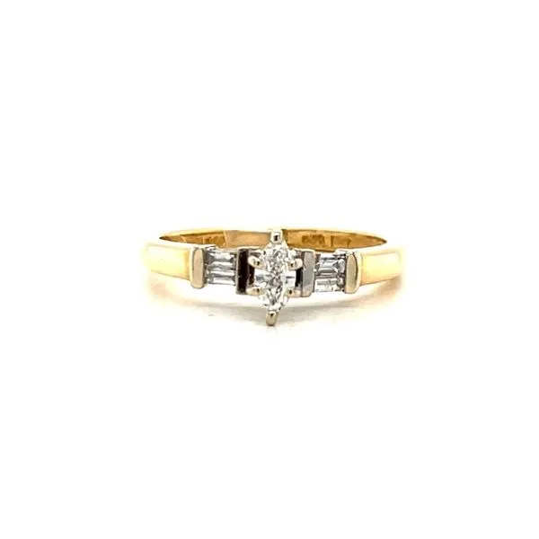 14K Yellow Gold Estate Diamond Engagement Ring Minor Jewelry Inc. Nashville, TN