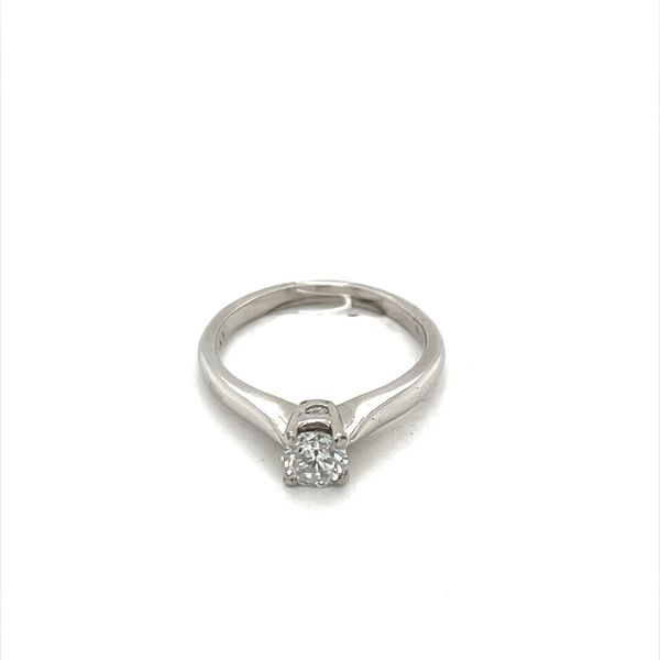 Platinum Estate Diamond Solitaire Engagement Ring Image 2 Minor Jewelry Inc. Nashville, TN