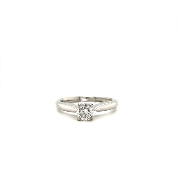 Platinum Estate Diamond Solitaire Engagement Ring Minor Jewelry Inc. Nashville, TN