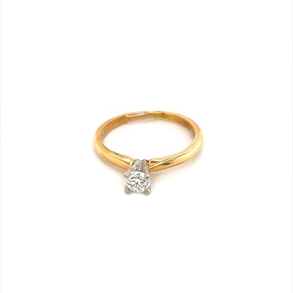 14K Yellow Gold Estate Diamond Solitaire Engagement Ring Image 2 Minor Jewelry Inc. Nashville, TN