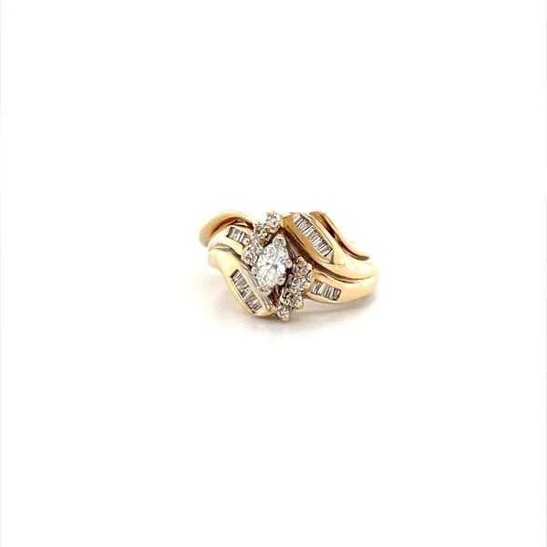 14K Yellow Gold Estate Diamond Wedding Set similar item image
