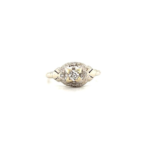 14K White Gold Estate Diamond Engagement Ring Minor Jewelry Inc. Nashville, TN