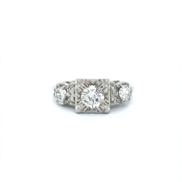 14K White Gold Estate Diamond Engagement Ring Minor Jewelry Inc. Nashville, TN