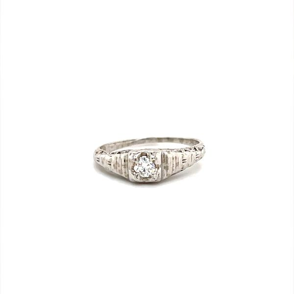 18K White Gold Estate Diamond Engagement Ring Minor Jewelry Inc. Nashville, TN