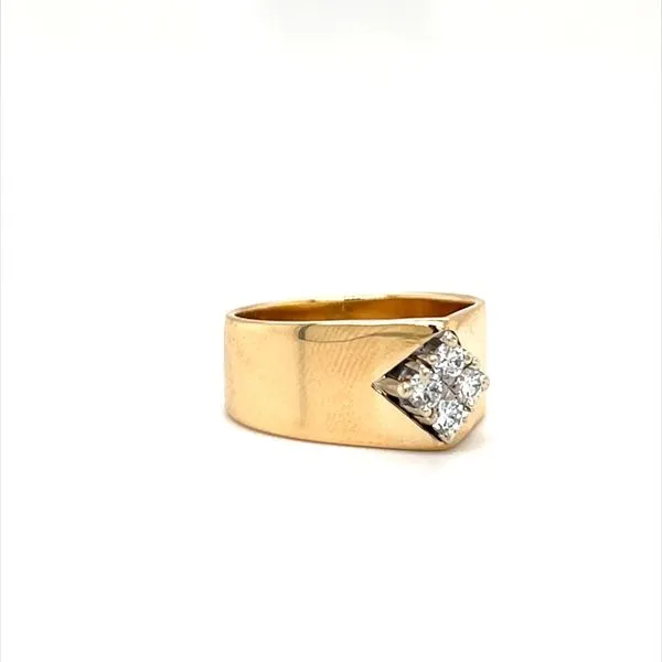 18K Yellow Gold Estate Diamond Band Image 2 Minor Jewelry Inc. Nashville, TN