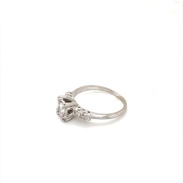 Platinum Estate Diamond Engagement Ring Image 2 Minor Jewelry Inc. Nashville, TN