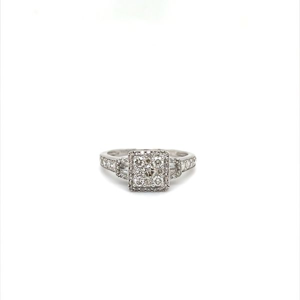 10K White Gold Estate Diamond Engagement Ring and Wedding Band Set Image 2 Minor Jewelry Inc. Nashville, TN