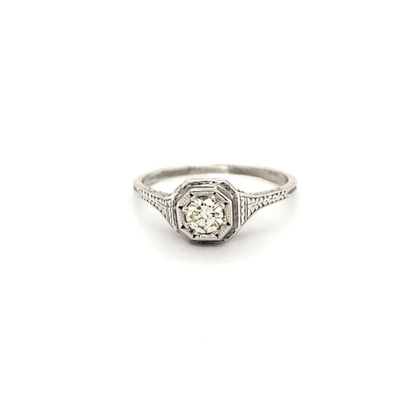 14K White Gold Estate Diamond Engagement Ring Minor Jewelry Inc. Nashville, TN