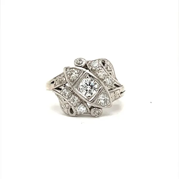 14K White Gold Estate c. 1960's Diamond Fashion Ring Image 2 Minor Jewelry Inc. Nashville, TN