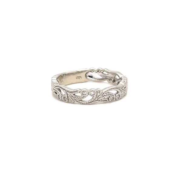 10K White Gold and Diamond Estate Band Image 3 Minor Jewelry Inc. Nashville, TN