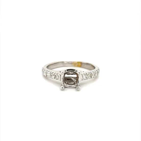 18K White Gold Diamond Ring Mounting Minor Jewelry Inc. Nashville, TN