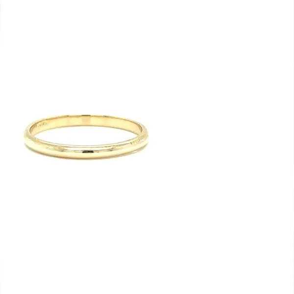 14K Yellow Gold Estate Half Round Wedding Image 2 Minor Jewelry Inc. Nashville, TN