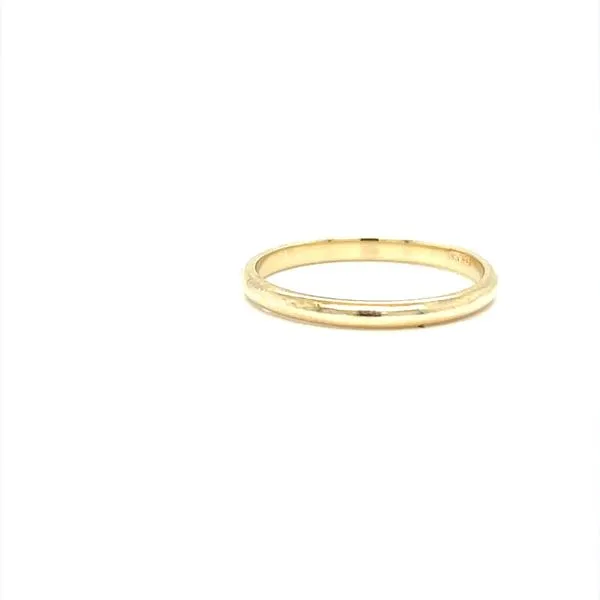 14K Yellow Gold Estate Half Round Wedding Image 3 Minor Jewelry Inc. Nashville, TN